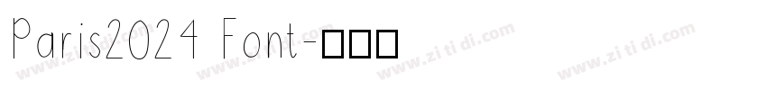 Paris2024 Font字体转换